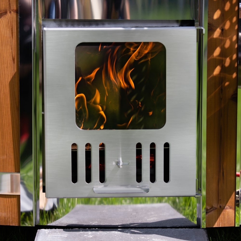 30 kW Integrated UKO Wellness Wood Fired Heater for Hot Tub | Stainless Steal AISI 304