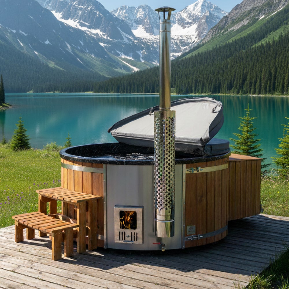 Premium Sand Filter  Wood Fired Hot Tub | Best Configuration