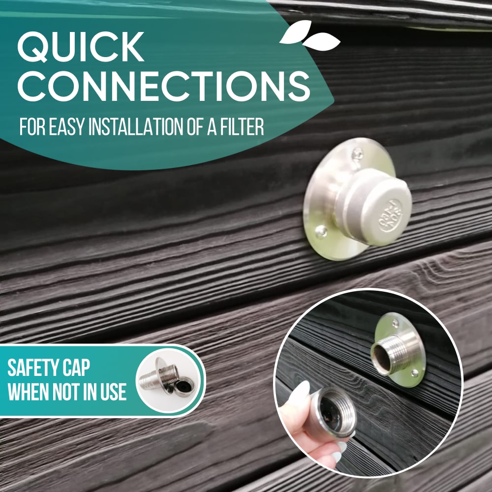 Premium Sand Filter  Wood Fired Hot Tub | Best Configuration