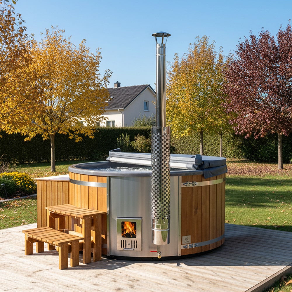 Super Angebot Hot Tub | Grau 4–6 | Vorkonfiguriert | Sandfilter + UV-C | AISI316